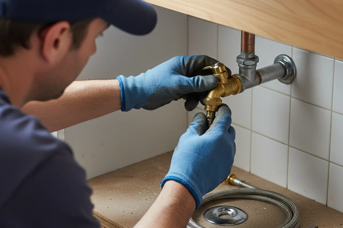 Shutoff valve and fitting work during Repiping in Elmer